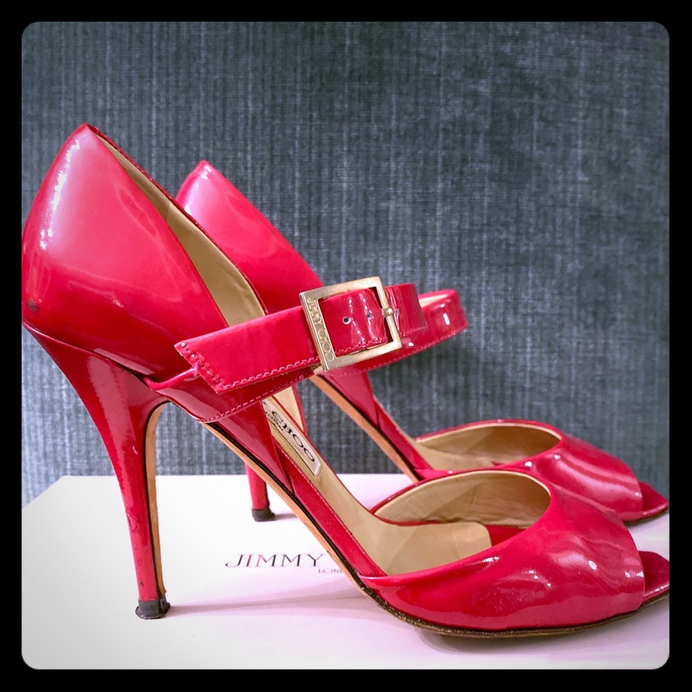 Jimmy Choo Fuchsia Patent Pumps